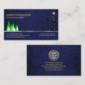 Weihnachts-Happy Holiday Grüße Start-CEO Visitenkarte (Vorne/Hinten)