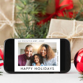 Weihnachts-Happy-Holidays-Foto Karte