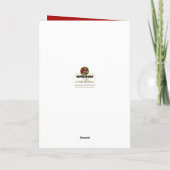 Weihnachts-Happy Holidays Garland Kerzen Rot Karte (Rückseite)