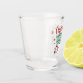 Weihnachts-Happy Hour Mitte des Jahrhunderts Schnapsglas (Links)