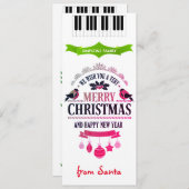 Weihnachts-Happy-Silvesterkarte (Vorne/Hinten)