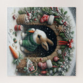 Weihnachts-Hasen-Puzzle Puzzle (Horizontal)