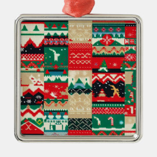 Weihnachts-Hässlich-Pulli 8 Ornament Aus Metall