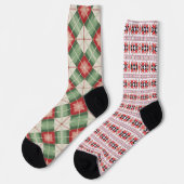 Weihnachts-Hässlich-Pulli-Selten Socken (Linkes Detail)