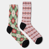 Weihnachts-Hässlich-Pulli-Selten Socken (Rechts)