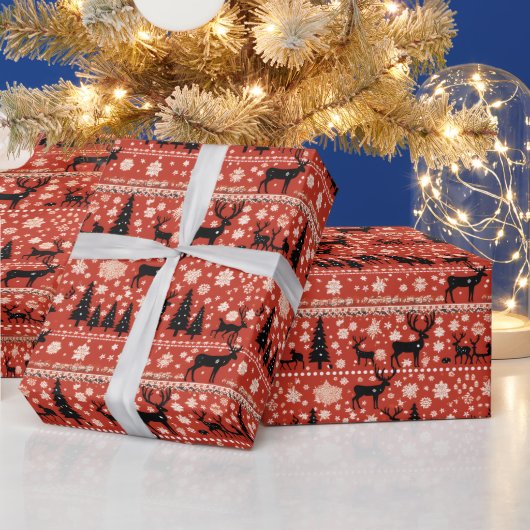 Weihnachts hässlich Pullover gekachelt Muster Geschenkpapier (Feiertage)