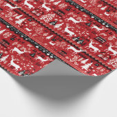 Weihnachts hässlich Pullover gekachelt Muster Geschenkpapier (Ecke)