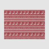 Weihnachts hässlich Pullover gekachelt Muster Seidenpapier (Vorderseite)