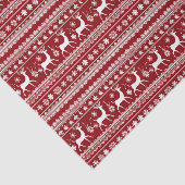 Weihnachts hässlich Pullover gekachelt Muster Seidenpapier (Ausschnitt)