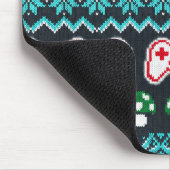 Weihnachts-Hässlich-Pullover-Muster-Gaming-Control Mousepad (Ecke)