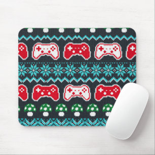 Weihnachts-Hässlich-Pullover-Muster-Gaming-Control Mousepad