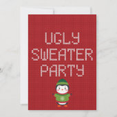 Weihnachts-Hässlich-Pullover-Party Einladung (Vorderseite)