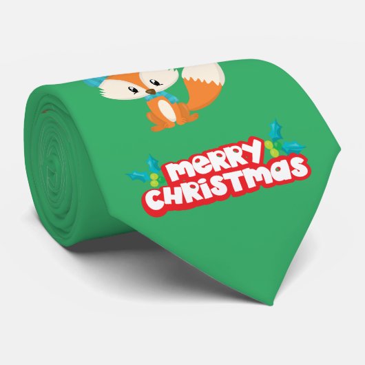 Weihnachts hässliche Krawatte (Gerollt)