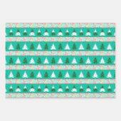 Weihnachts hässliche Pullover-Muster gekachelt Geschenkpapier Set (Vorderseite)