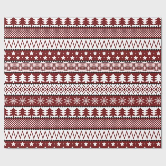 Weihnachts hässlicher Pullover Holiday Packpapier (Flach)