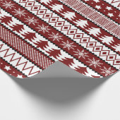 Weihnachts hässlicher Pullover Holiday Packpapier (Ecke)