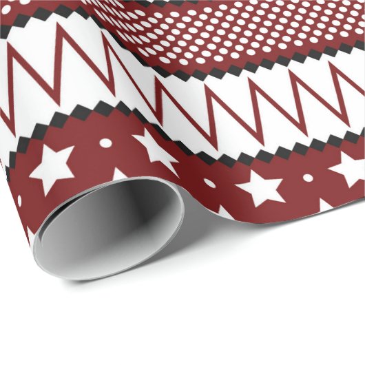 Weihnachts hässlicher Pullover Holiday Packpapier (Rolleneckpunkt)