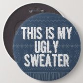 Weihnachts hässliches Party Button (Vorne & Hinten)