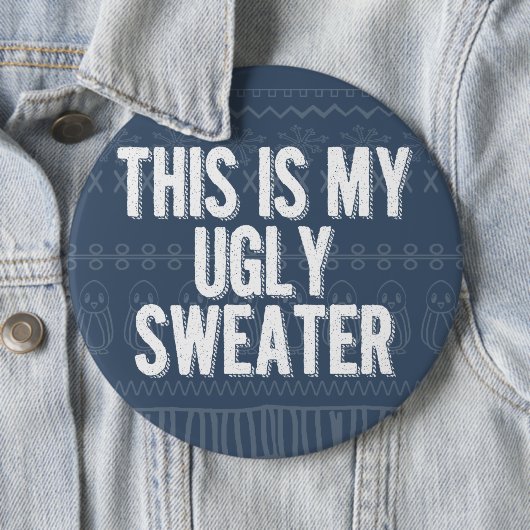 Weihnachts hässliches Party Button (Beispiel)