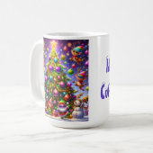 Weihnachts hässliches Pullodesign Kaffeetasse (Vorderseite Links)