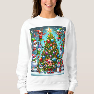 Weihnachts hässliches Pullodesign Sweatshirt