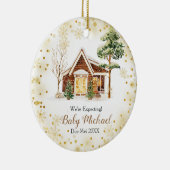 Weihnachts-Haus-Dekor erwarten wir Eltern Keramik Ornament (Rechts)