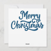 Weihnachts-Haus-Grußkarte Feiertagskarte (Rückseite)