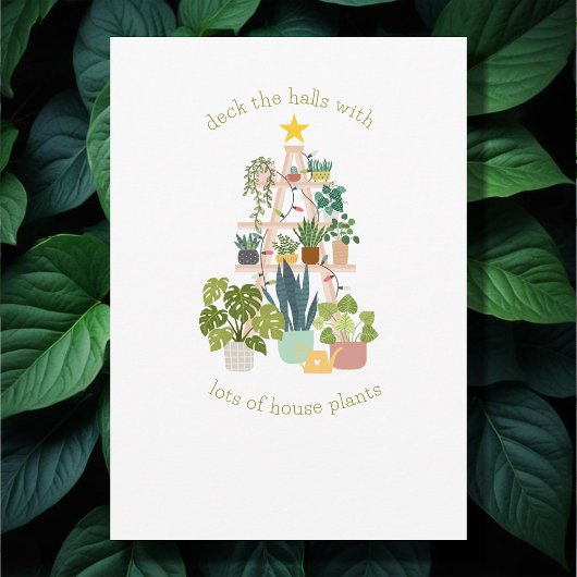 Weihnachts-Haus-Pflanze Foto Ferienwohnung Feiertagskarte