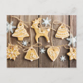Weihnachts hausgemachte Lebkuchen Feiertagspostkarte (Vorderseite)