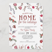 Weihnachts-Haushaltserwärmung, Neue Zuhause für Fe Einladung (Vorne/Hinten)