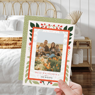 Weihnachts Hawaiian Quilt Holiday Foto Card Einladung