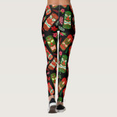 Weihnachts-Hawaiisch Leggings (Rückseite)