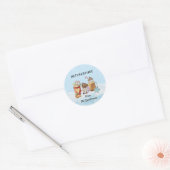 Weihnachts heiße Kakaoschokolade Mix Geschenk Runder Aufkleber (Umschlag)