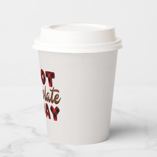Weihnachts-heiße Schokolade Pappbecher (Links)