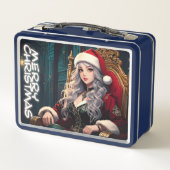 Weihnachts heißeste Schwester - Merry Xmas 0312202 Metall Brotdose (Rückseite)