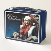 Weihnachts heißeste Schwester - Merry Xmas 0312202 Metall Brotdose (Rückseite)