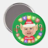 Weihnachts Helfer Custom Weihnachts-Foto Magnet (Vorderseite/Rückseite)