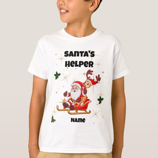 Weihnachts-Helfer-T - Shirt (Vorderseite)