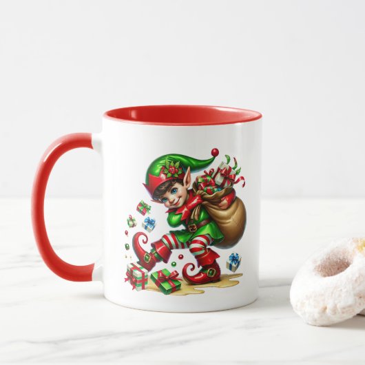 Weihnachts-Helfer Tasse (Mit Donut)