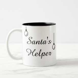 Weihnachts-Helfer Weihnachts-Weihnachtskaffee-Tass Zweifarbige Tasse