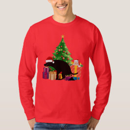 Weihnachts-Helfershelfer Kackend Hund T-Shirt