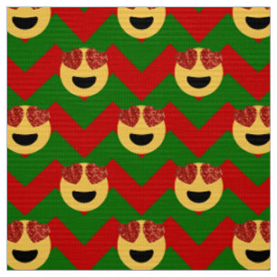 weihnachts-hertz-augen-emoji stoff