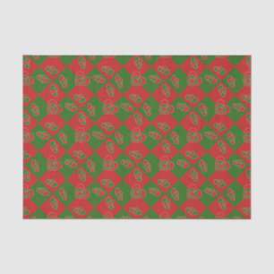 Weihnachts-Herz-Zettel Seidenpapier