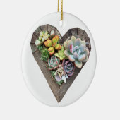 Weihnachts-Herzdekoration Keramik Ornament (Rechts)