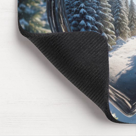 Weihnachts-Herzdekoration Mousepad (Ecke)