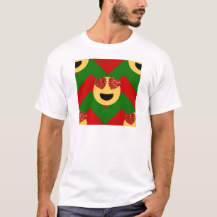 Weihnachts-Herzenaugen-Emoji T-Shirt