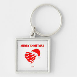 Weihnachts-Herzkloster Schlüsselanhänger