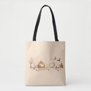 Weihnachts-Herzschlag-Feiertagsdesign Tasche