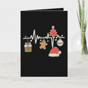 Weihnachts-Herzschlag-Pflegerin Xmas-Festtagszeit Karte