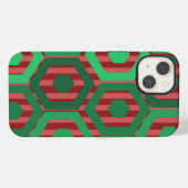 Weihnachts-Hexagone iPhone Hülle (Rückseite (Horizontal))